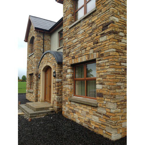 Inish stone house fronts